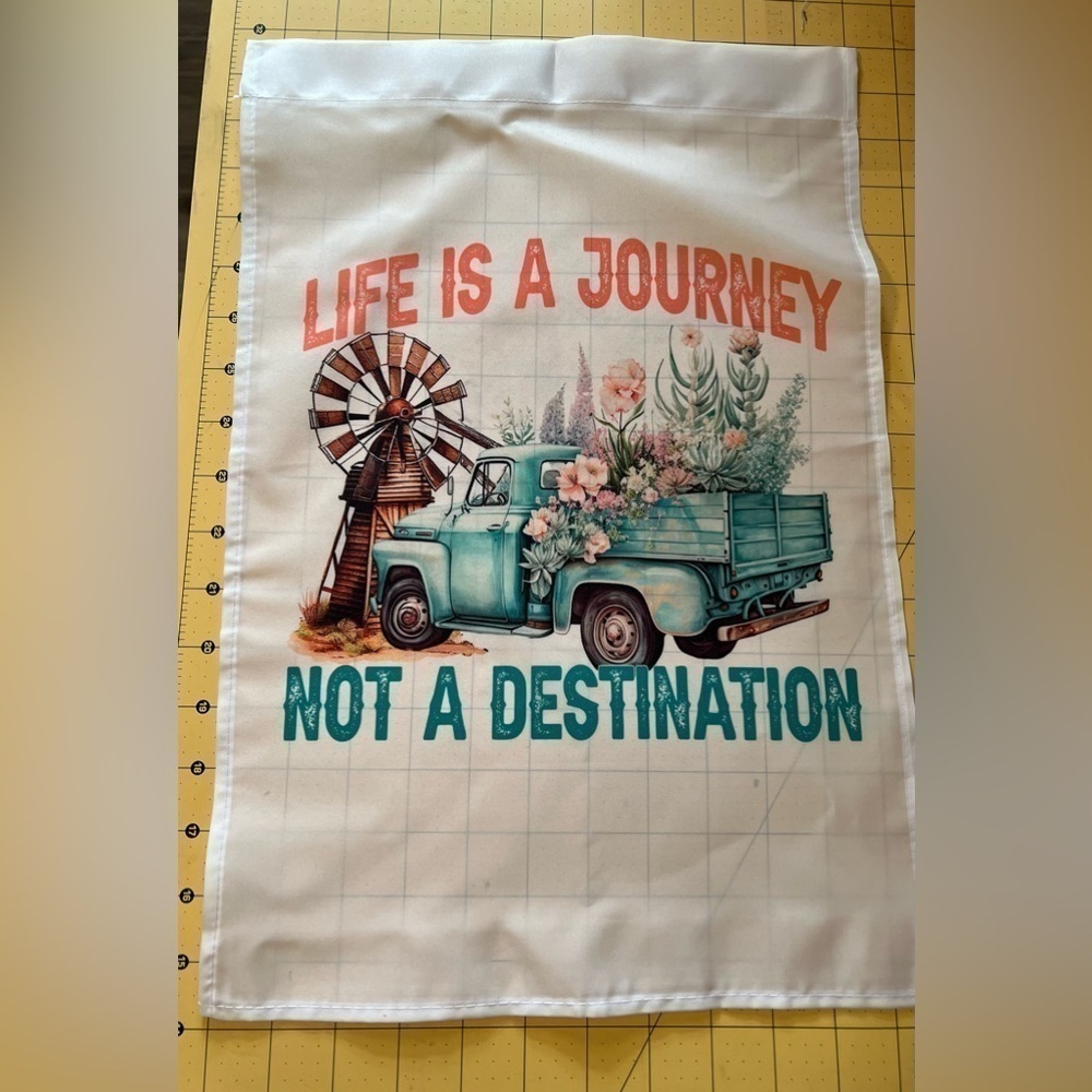 Brand New Hot off the Press sublimation Yard Flag!